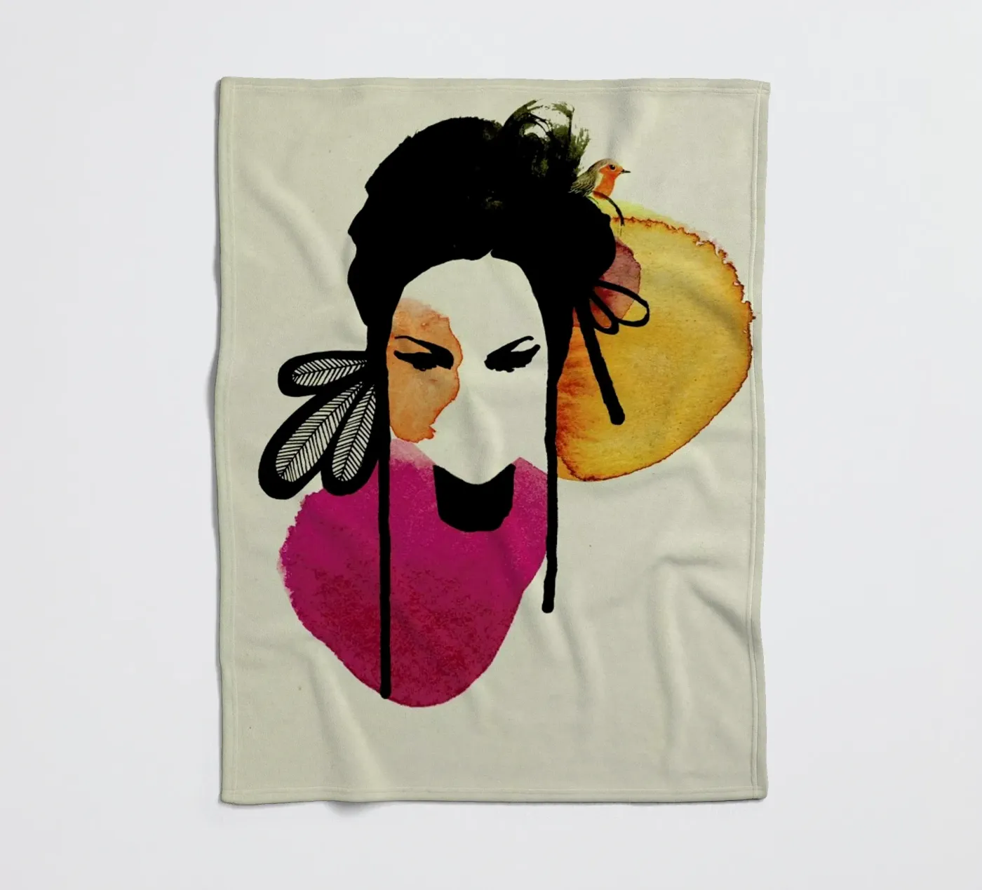 Doll 3 fleecedeken van Ekaterina Koroleva