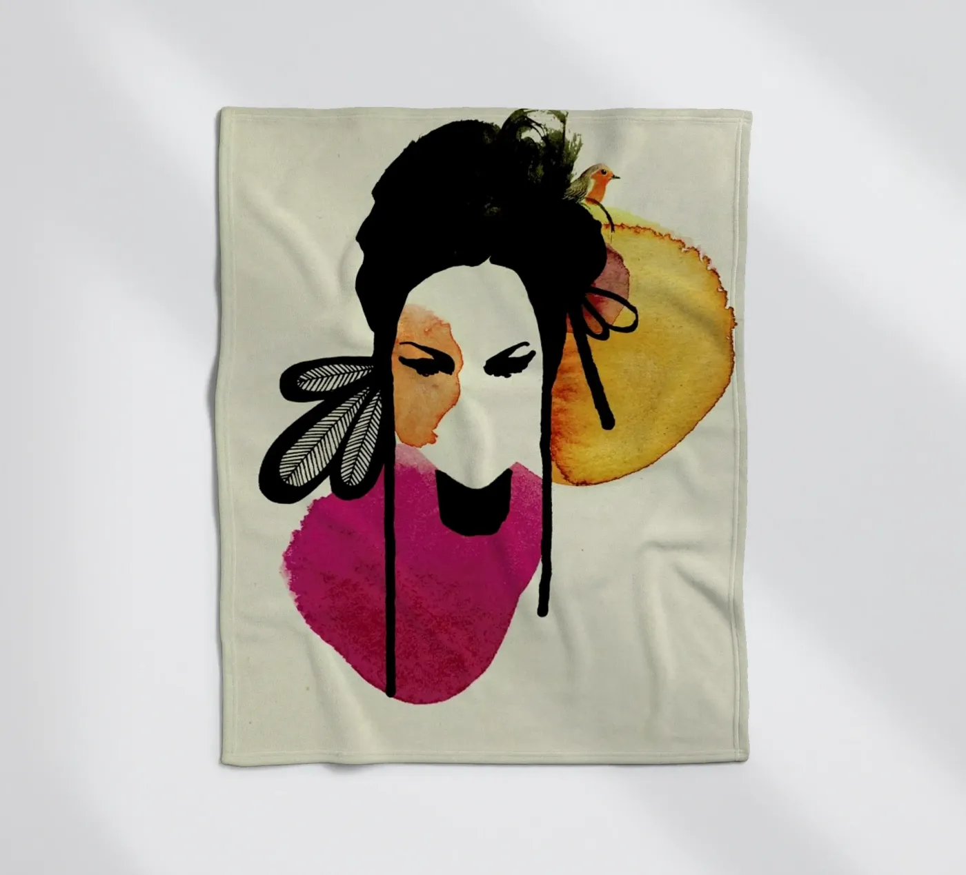 Doll 3 fleecedeken van Ekaterina Koroleva