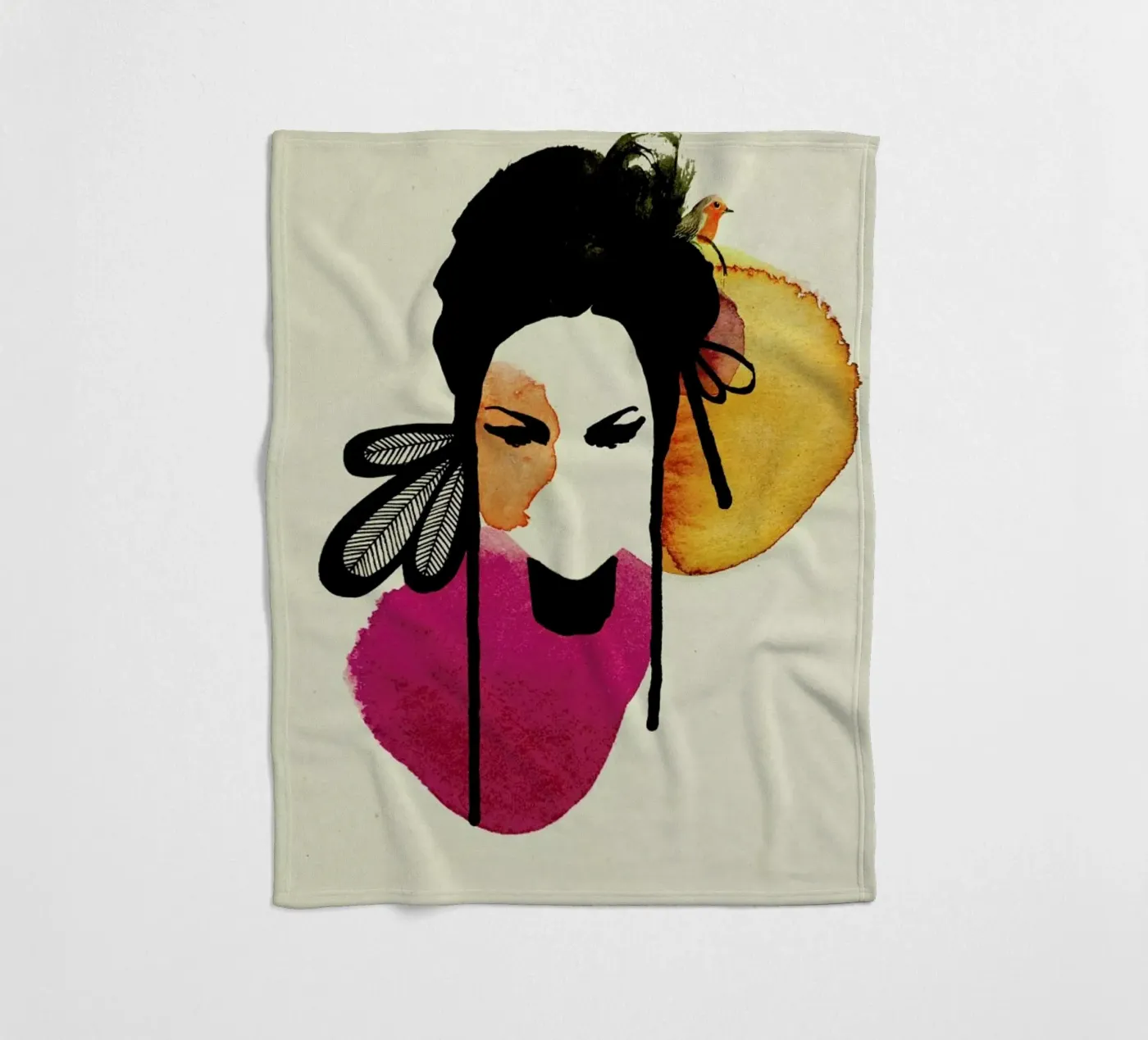 Doll 3 fleecedeken van Ekaterina Koroleva