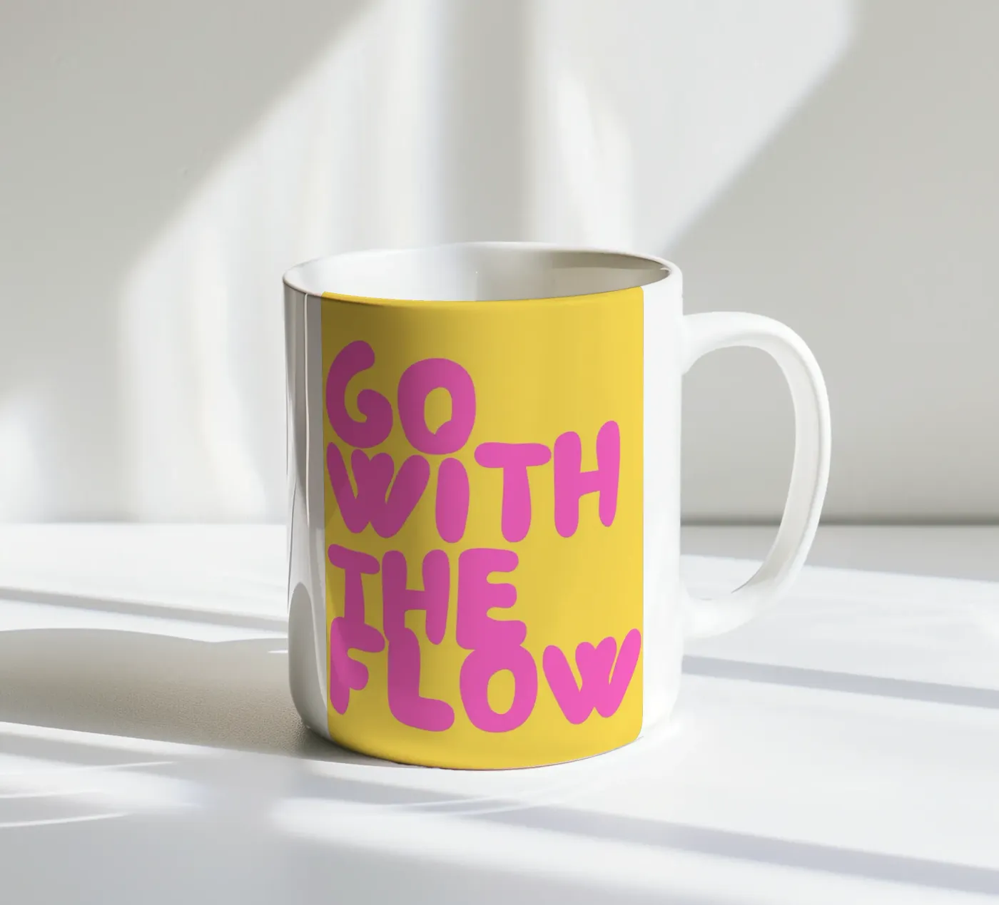 Go Flow ceramic mug by Tabea Jule