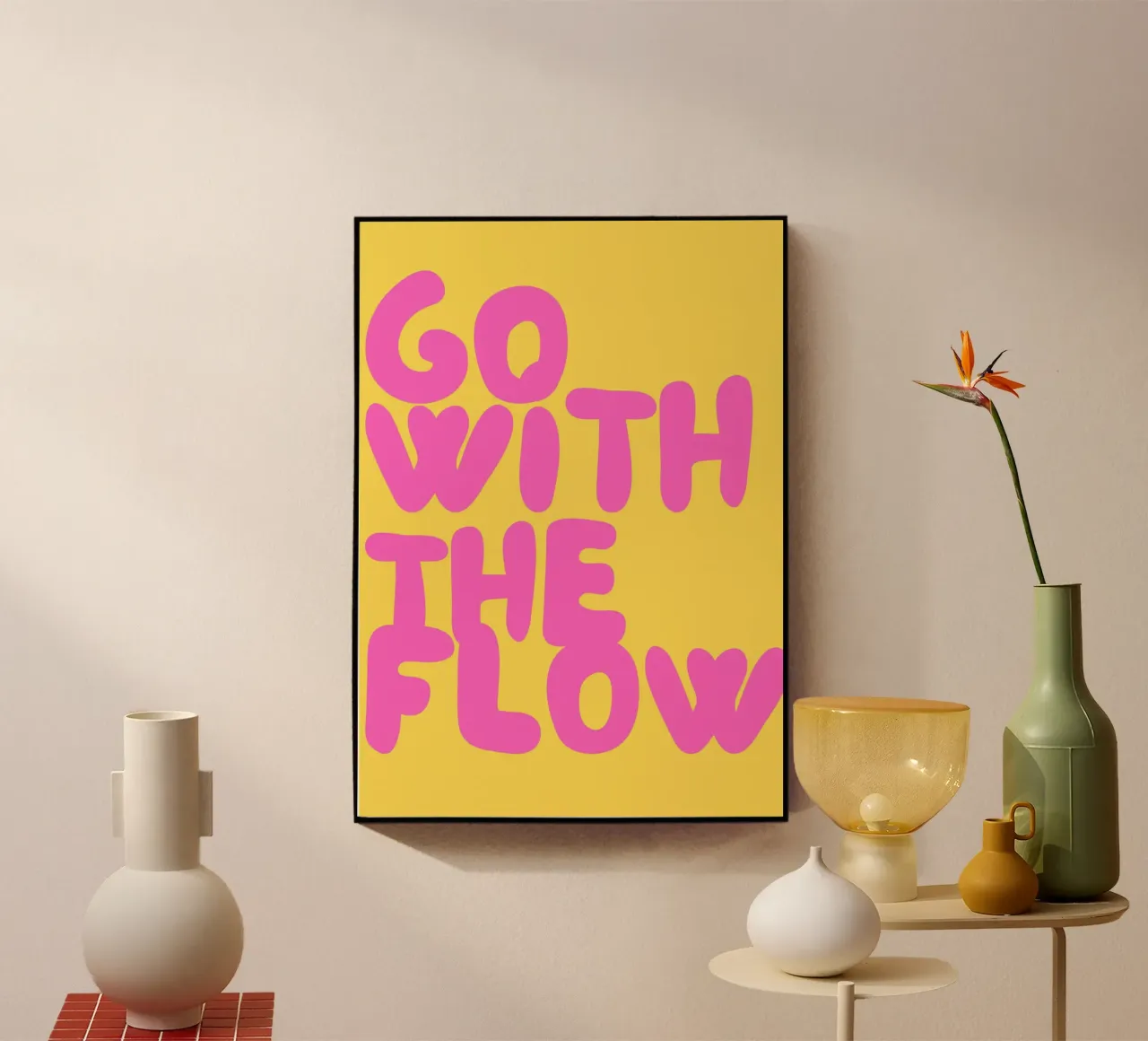 Go Flow Acryl-Glas von Tabea Jule