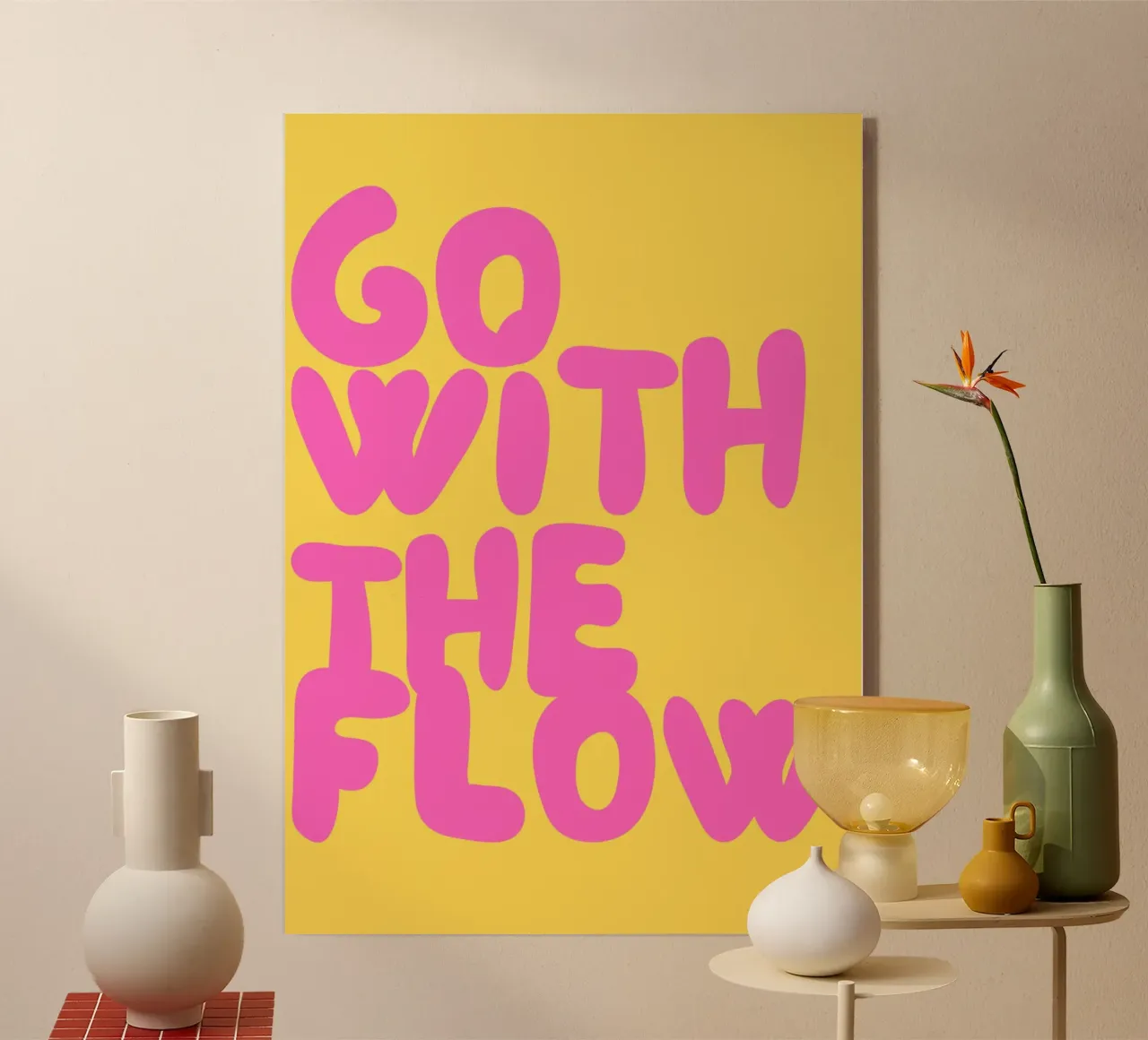 Go Flow Acryl-Glas von Tabea Jule