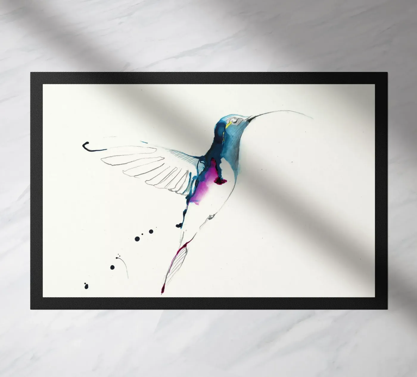colibrì zerbino da Petit Boom Prints