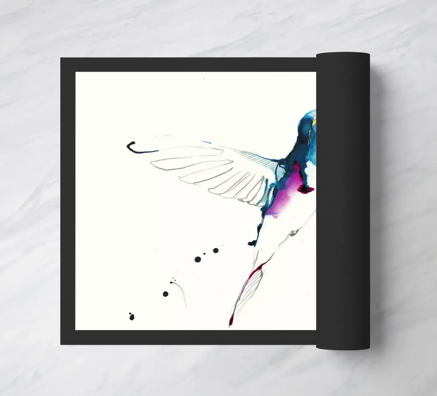 colibrì zerbino da Petit Boom Prints