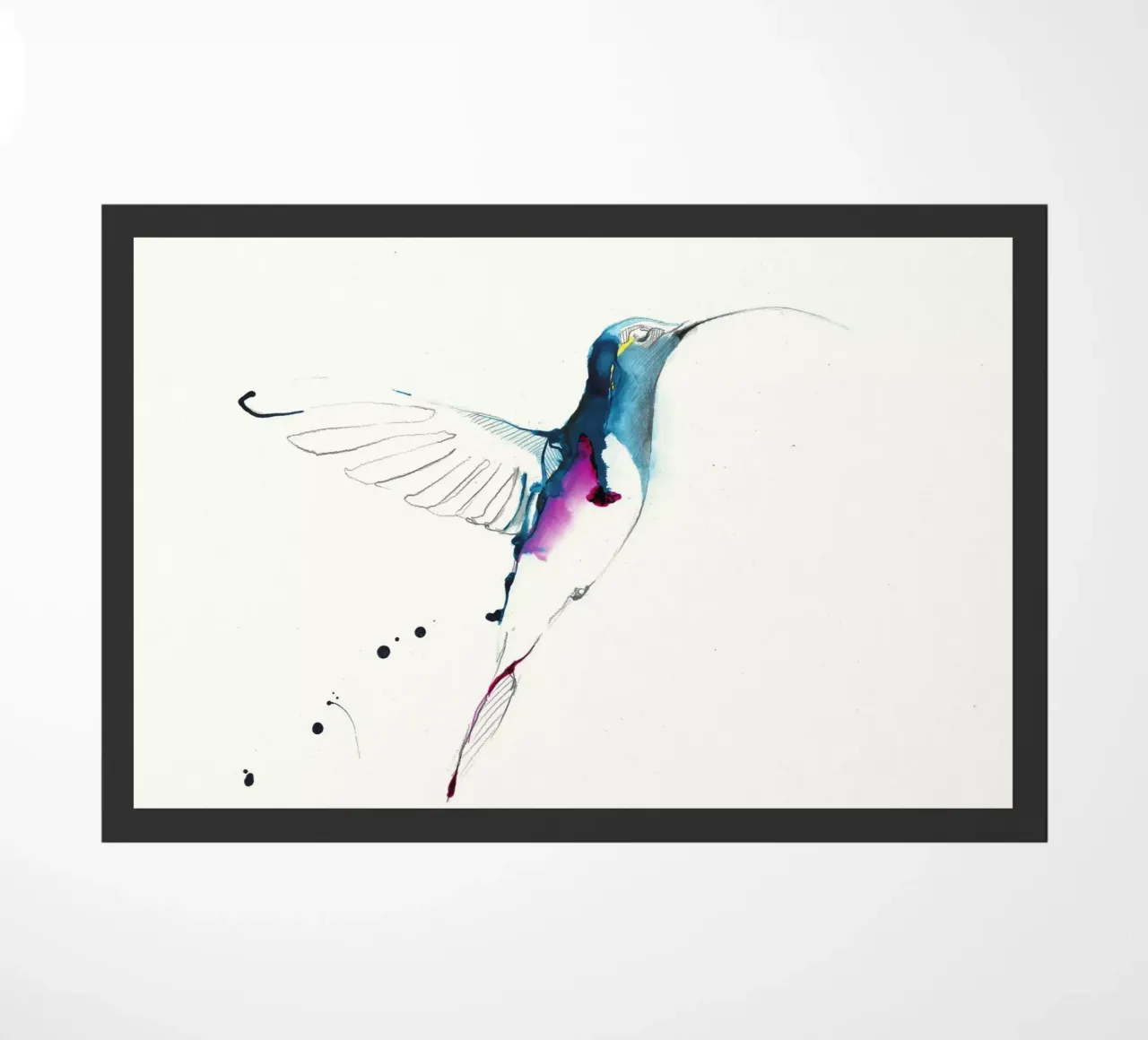 colibrì zerbino da Petit Boom Prints