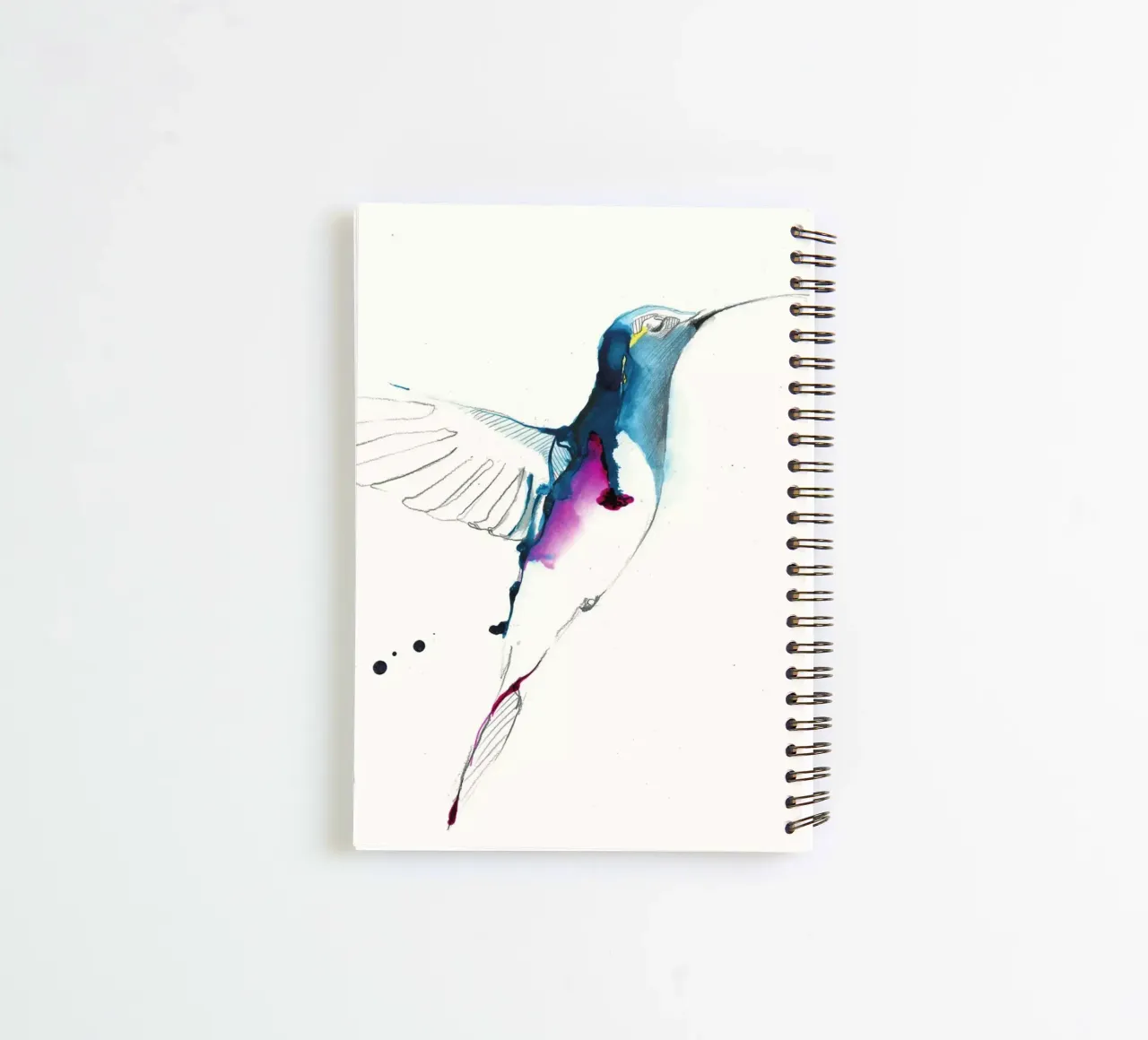 humming-bird spiral notebook by Petit Boom Prints