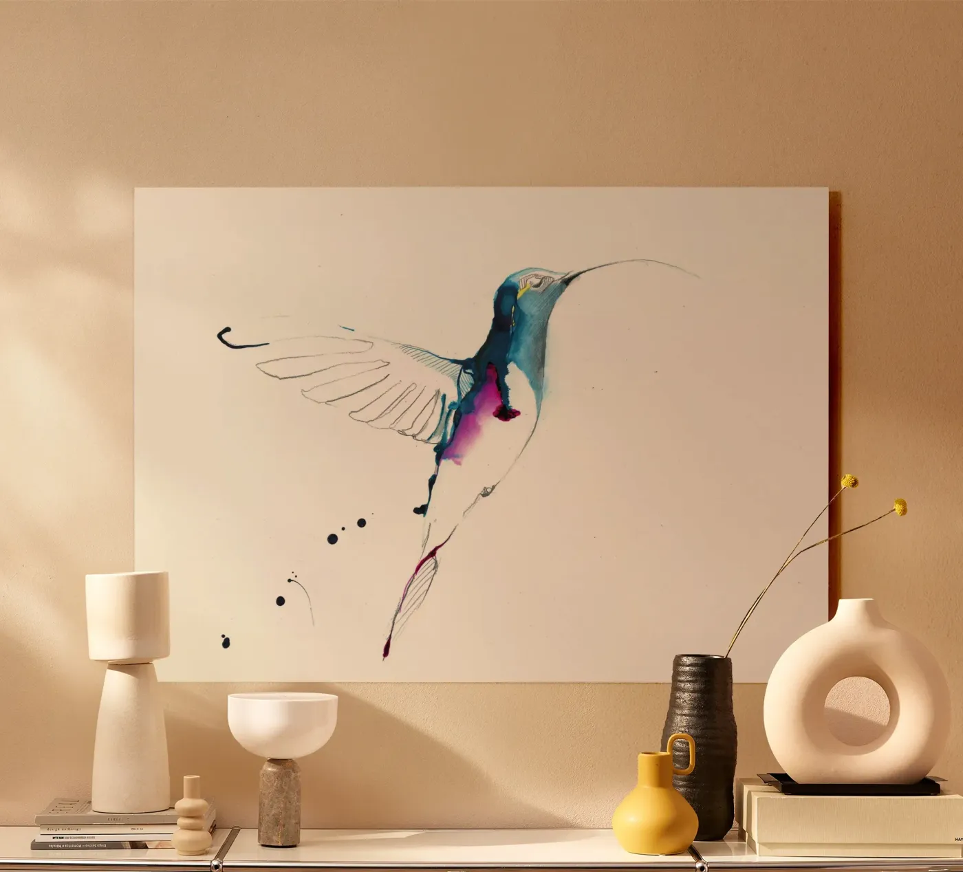 Kolibri Acryl-Glas von Petit Boom Prints