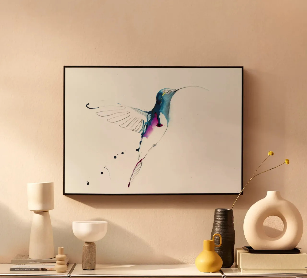 colibrì alluminio dibond da Petit Boom Prints