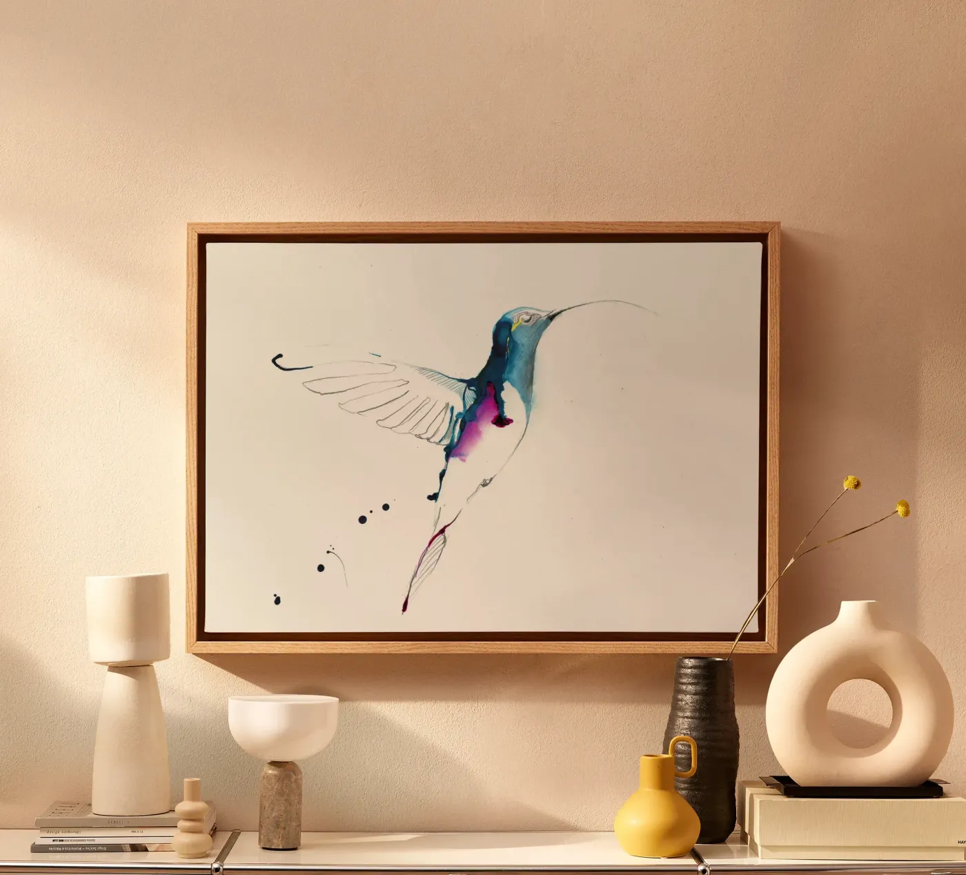 colibrì tela da Petit Boom Prints