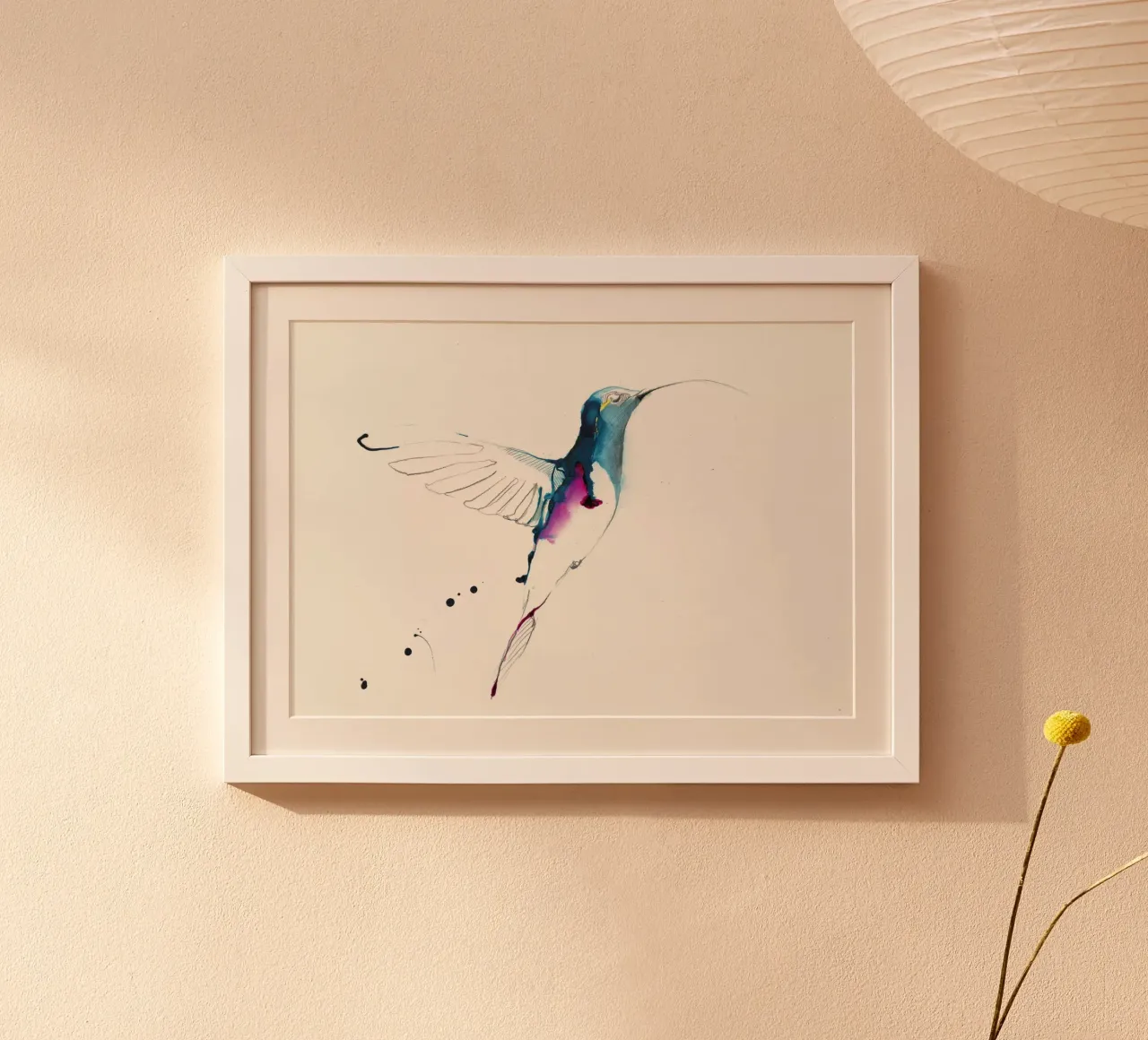 humming-bird hahnemühle by Petit Boom Prints