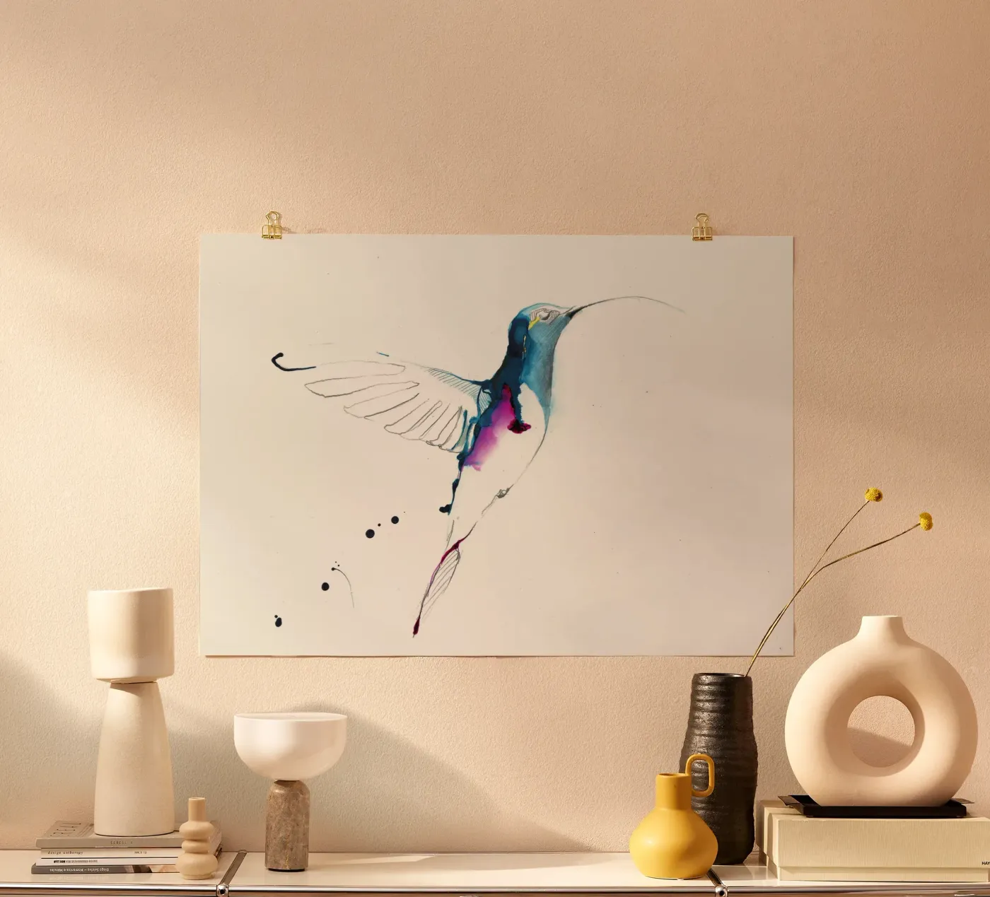 colibrì poster da Petit Boom Prints