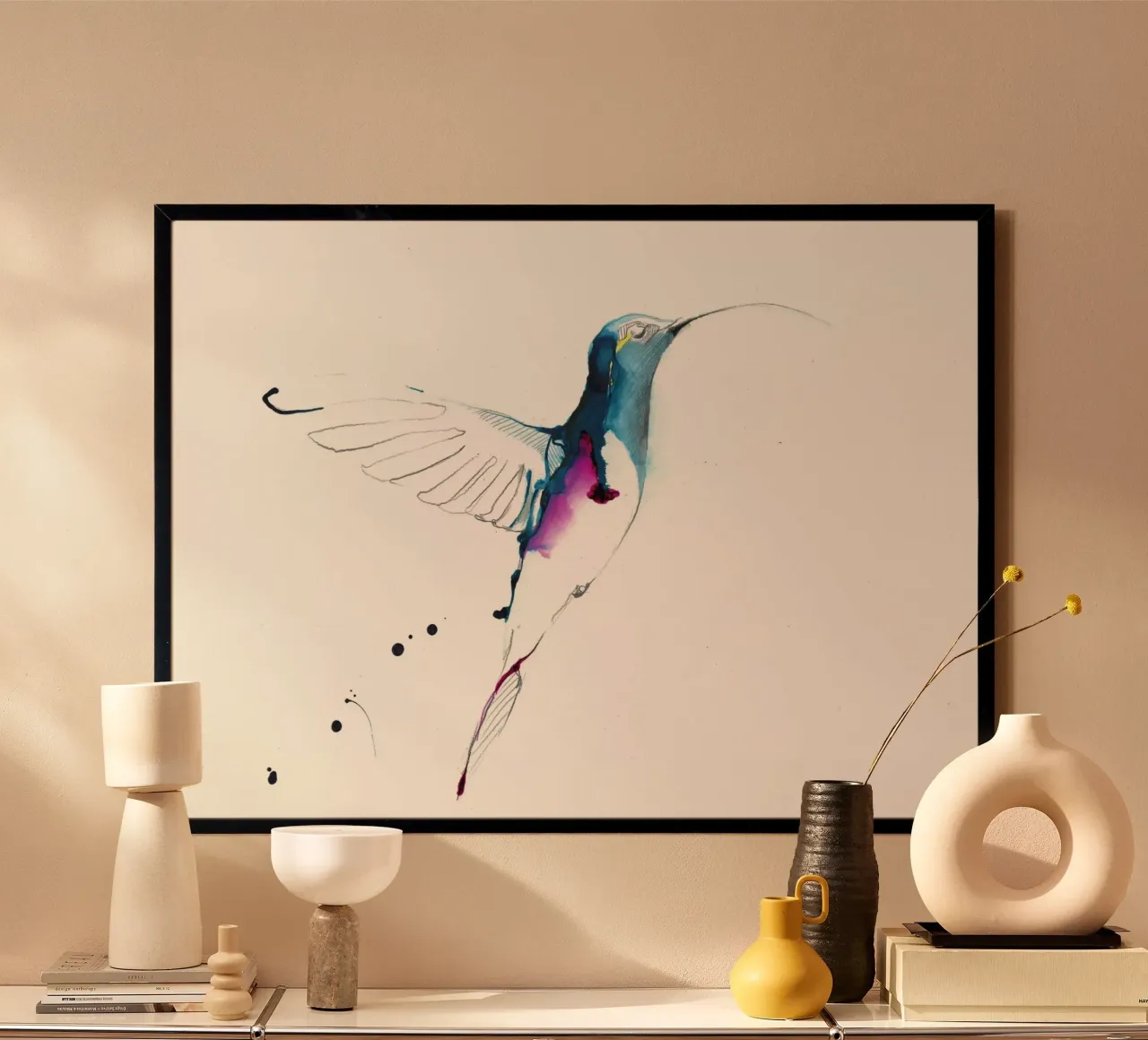 humming-bird hahnemühle by Petit Boom Prints