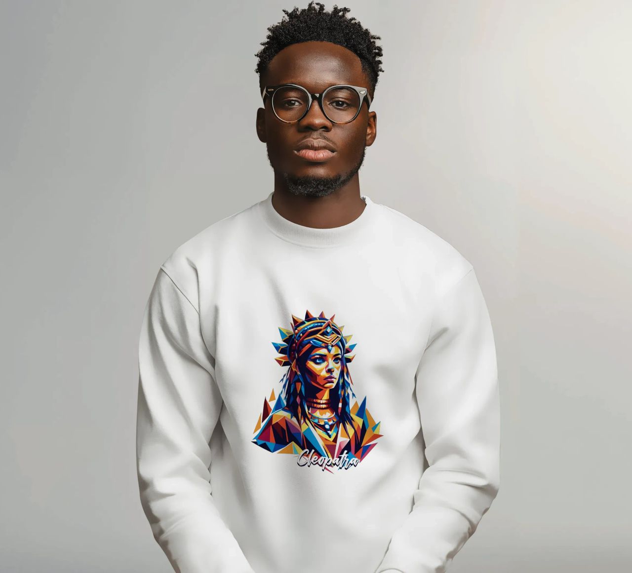 Cleopatra in WPAP Pop Art sudadera de vectorartnesia
