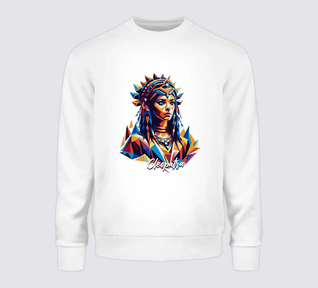 Cleopatra in WPAP Pop Art sudadera de vectorartnesia