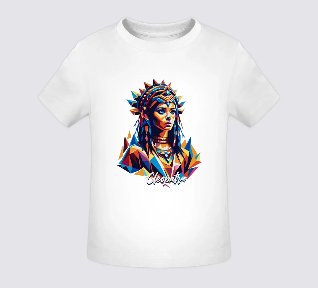 Cleopatra in WPAP Pop Art baby t-shirt van vectorartnesia