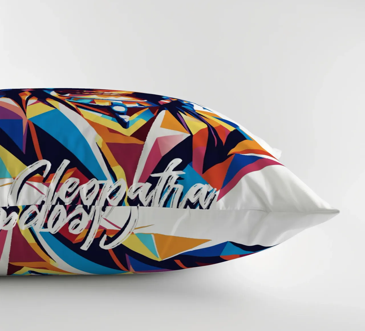 Cleopatra in WPAP Pop Art cuscino da vectorartnesia