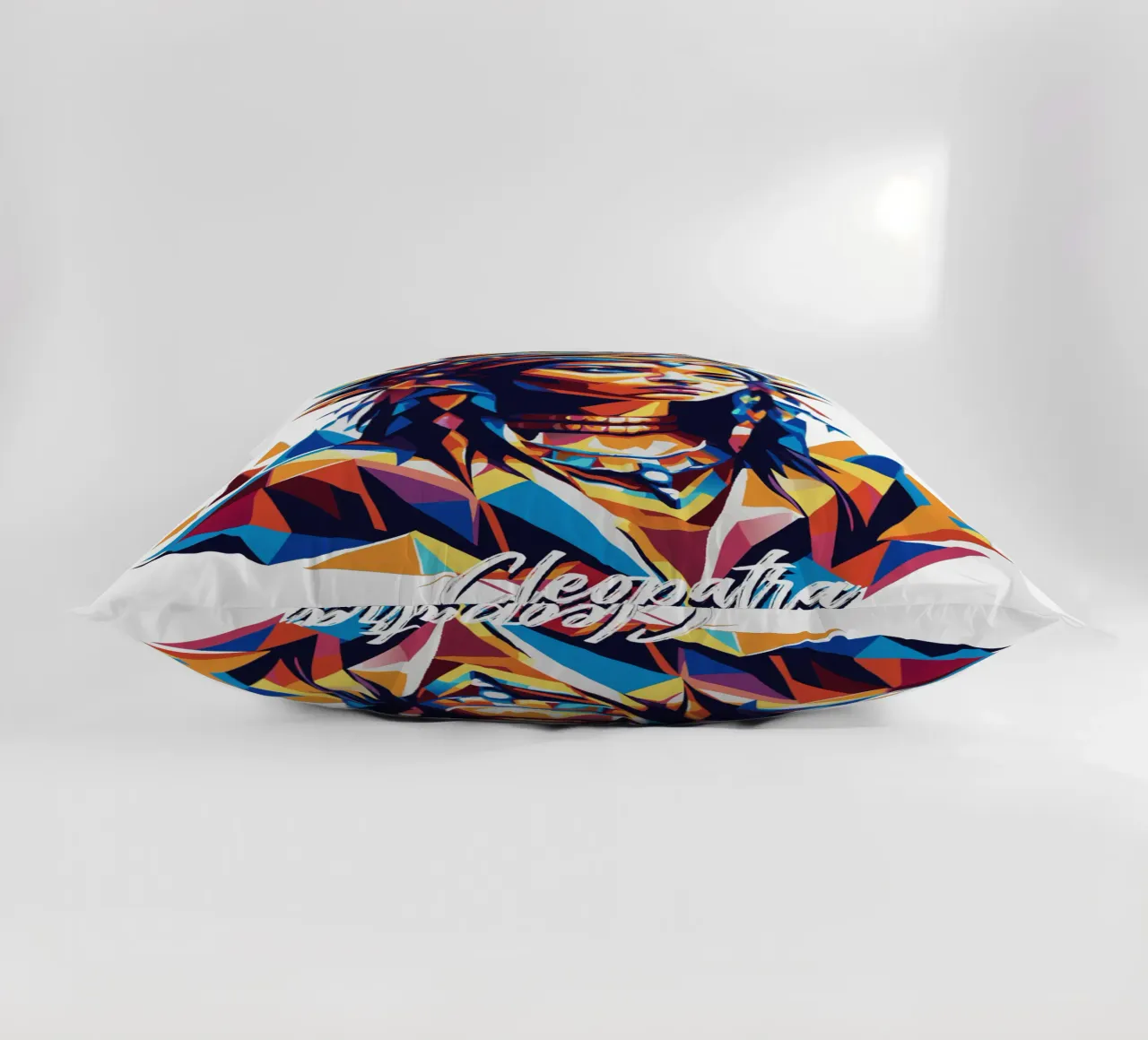 Cleopatra in WPAP Pop Art cuscino da vectorartnesia