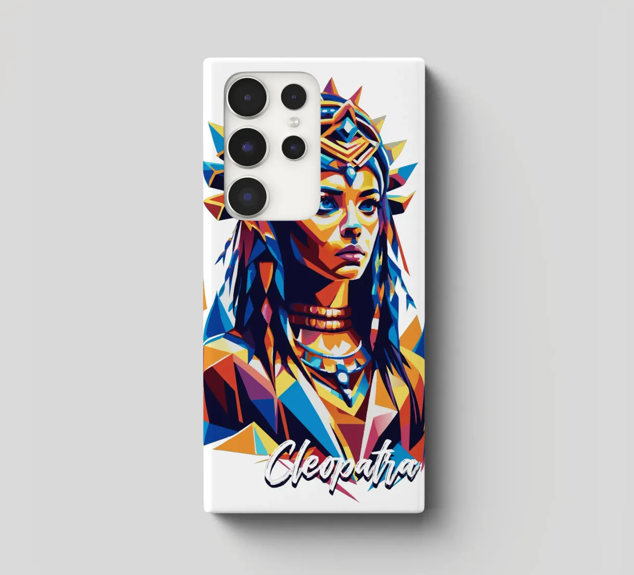 Cleopatra in WPAP Pop Art cover samsung da vectorartnesia