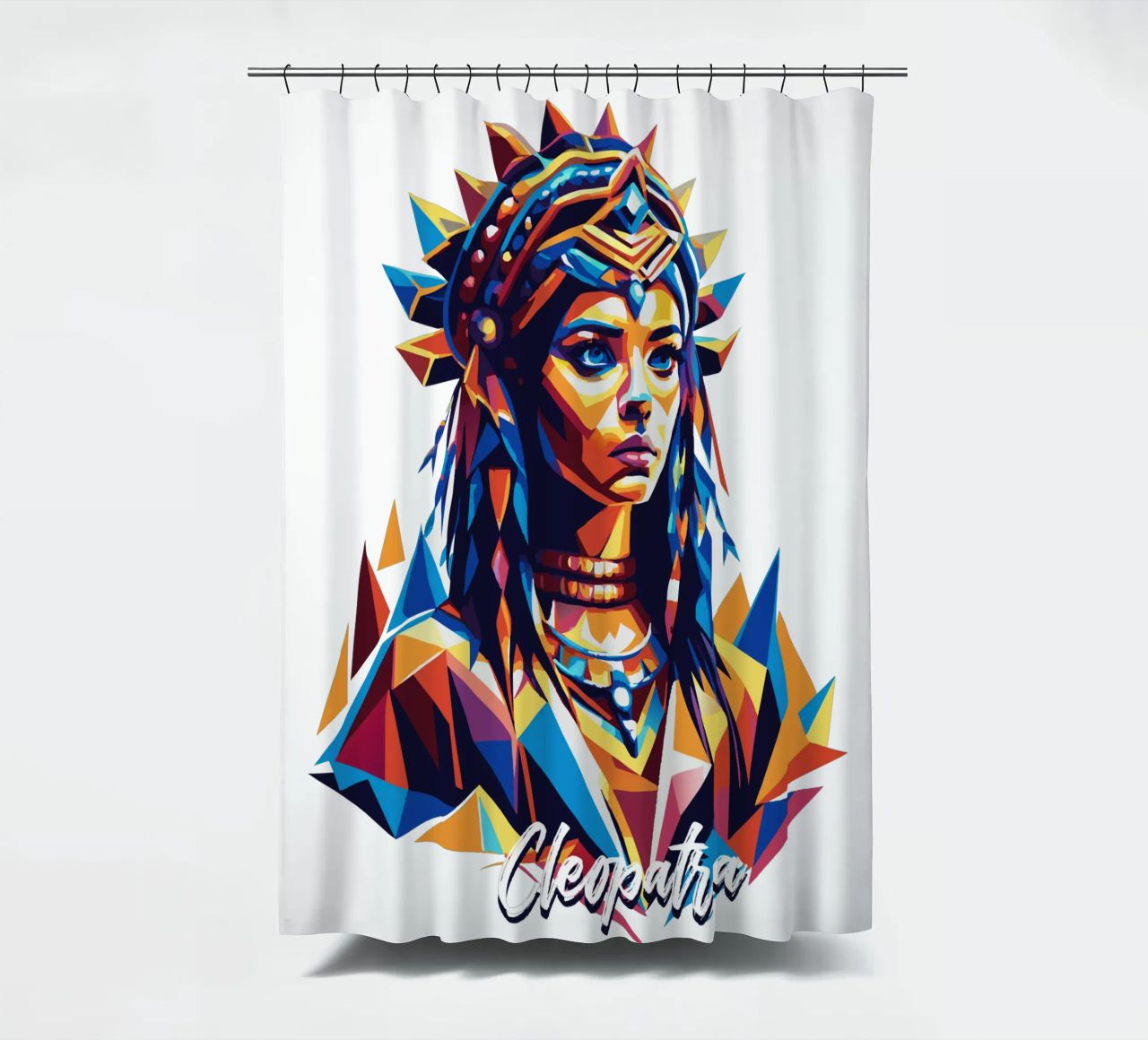 Cleopatra in WPAP Pop Art tenda da doccia da vectorartnesia