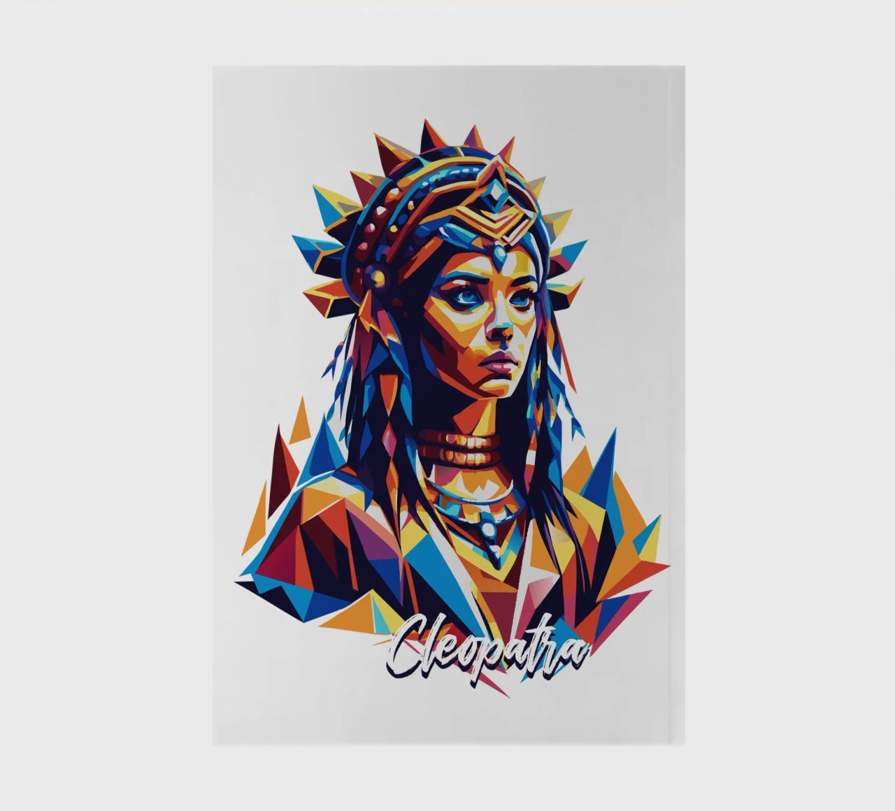 Cleopatra in WPAP Pop Art notebook by vectorartnesia