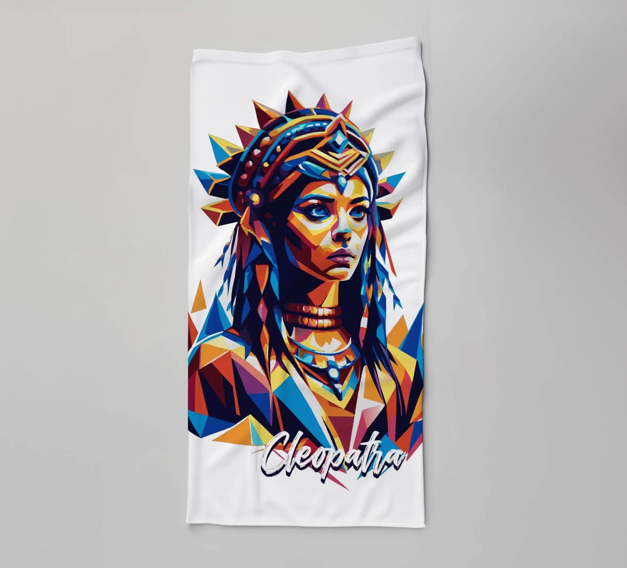 Cleopatra in WPAP Pop Art asciugamano da bagno da vectorartnesia