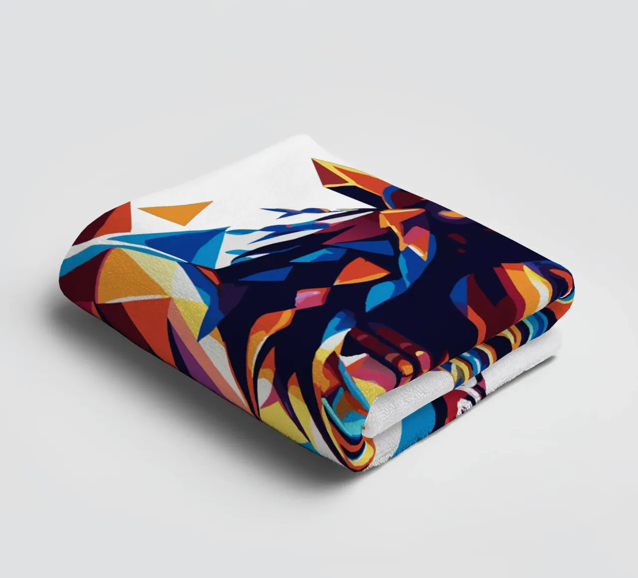 Cleopatra in WPAP Pop Art Handtuch von vectorartnesia
