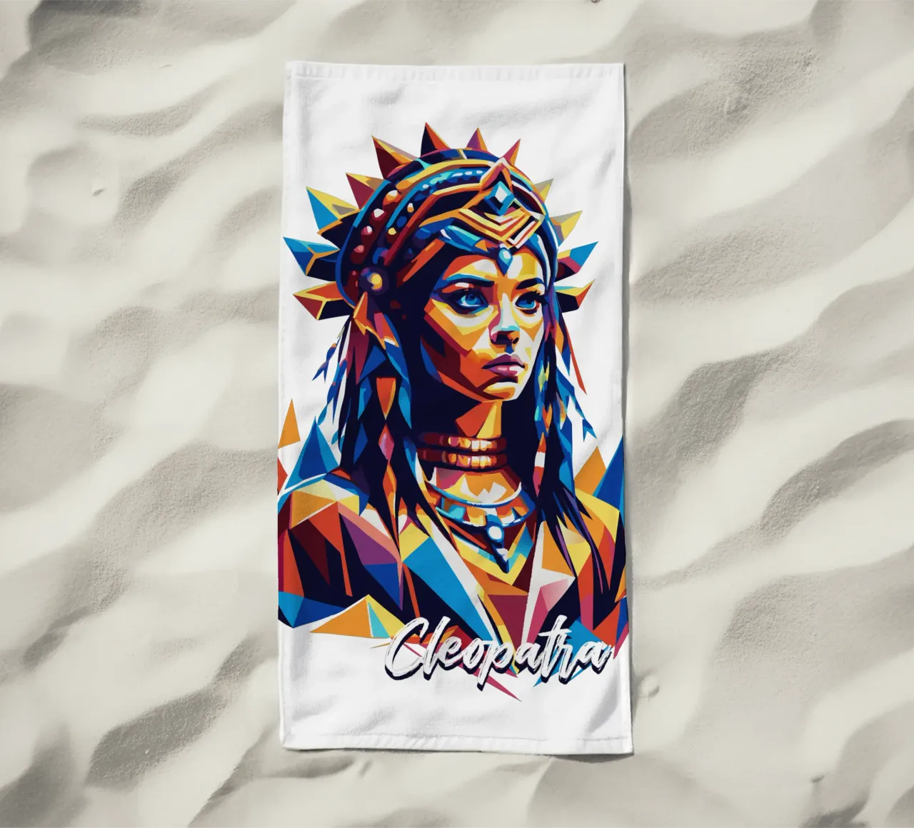 Cleopatra in WPAP Pop Art telo mare da vectorartnesia