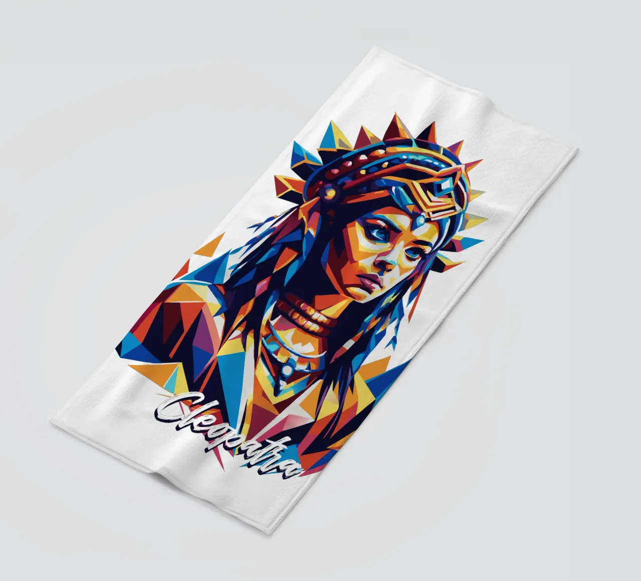 Cleopatra in WPAP Pop Art telo mare da vectorartnesia