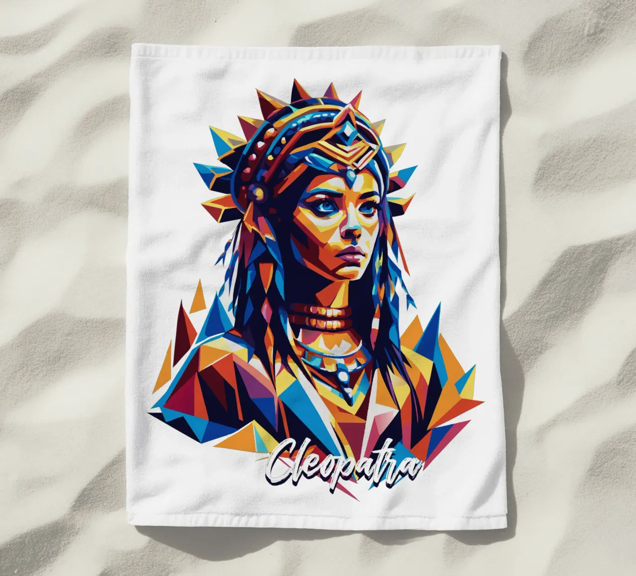 Cleopatra in WPAP Pop Art telo mare da vectorartnesia