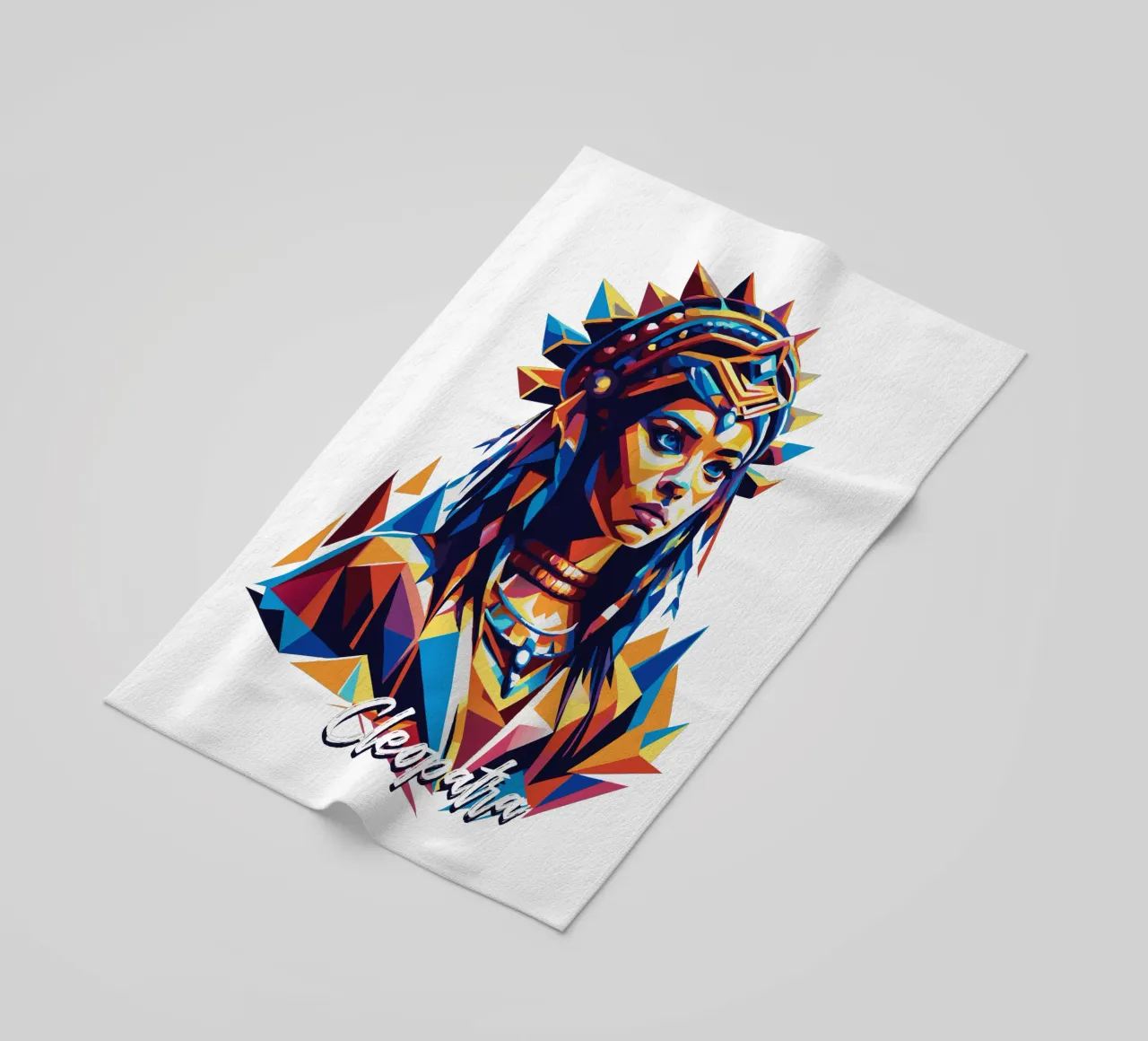 Cleopatra in WPAP Pop Art telo mare da vectorartnesia