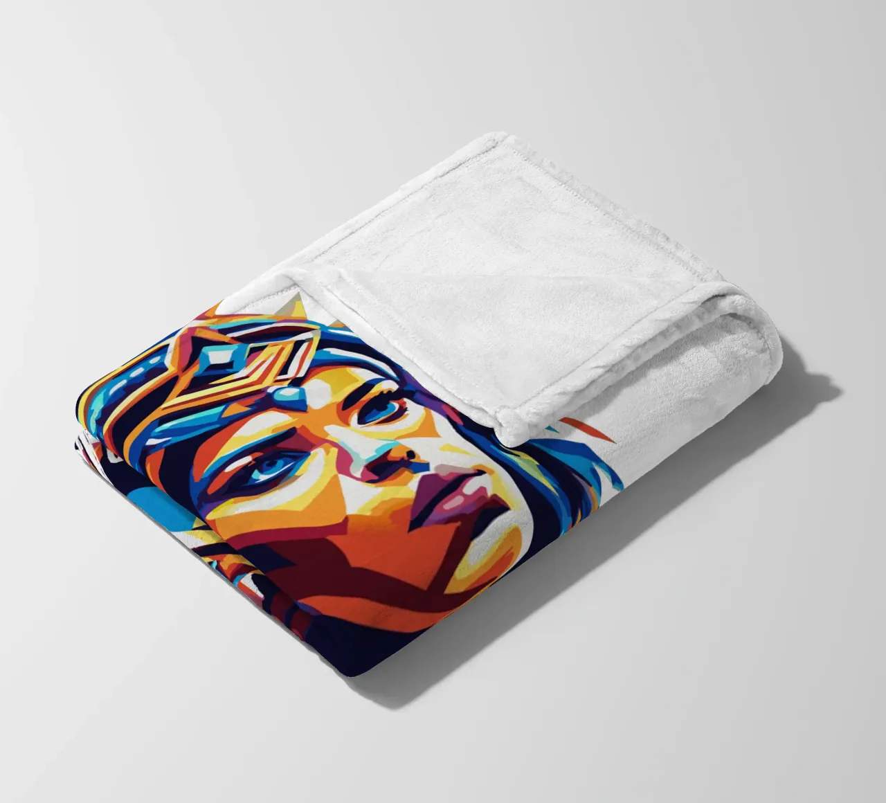 Cleopatra in WPAP Pop Art coperta in pile da vectorartnesia