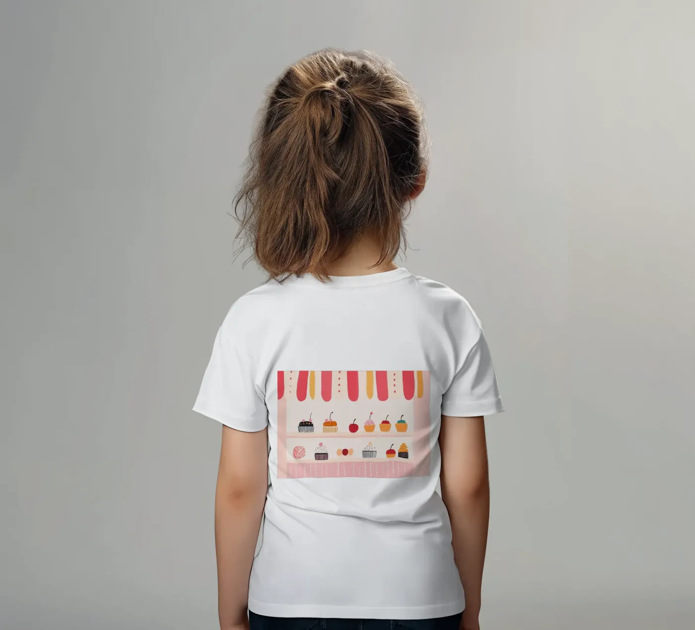 Cupcakewinkel kinder t-shirt van Little Art Lab