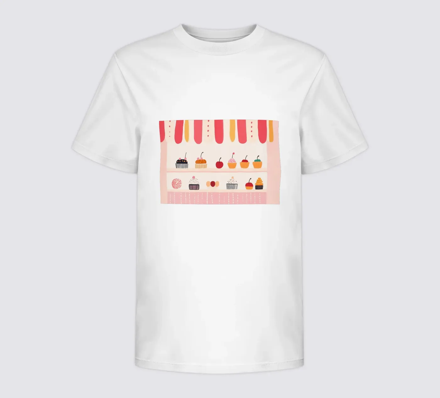 Cupcakewinkel kinder t-shirt van Little Art Lab