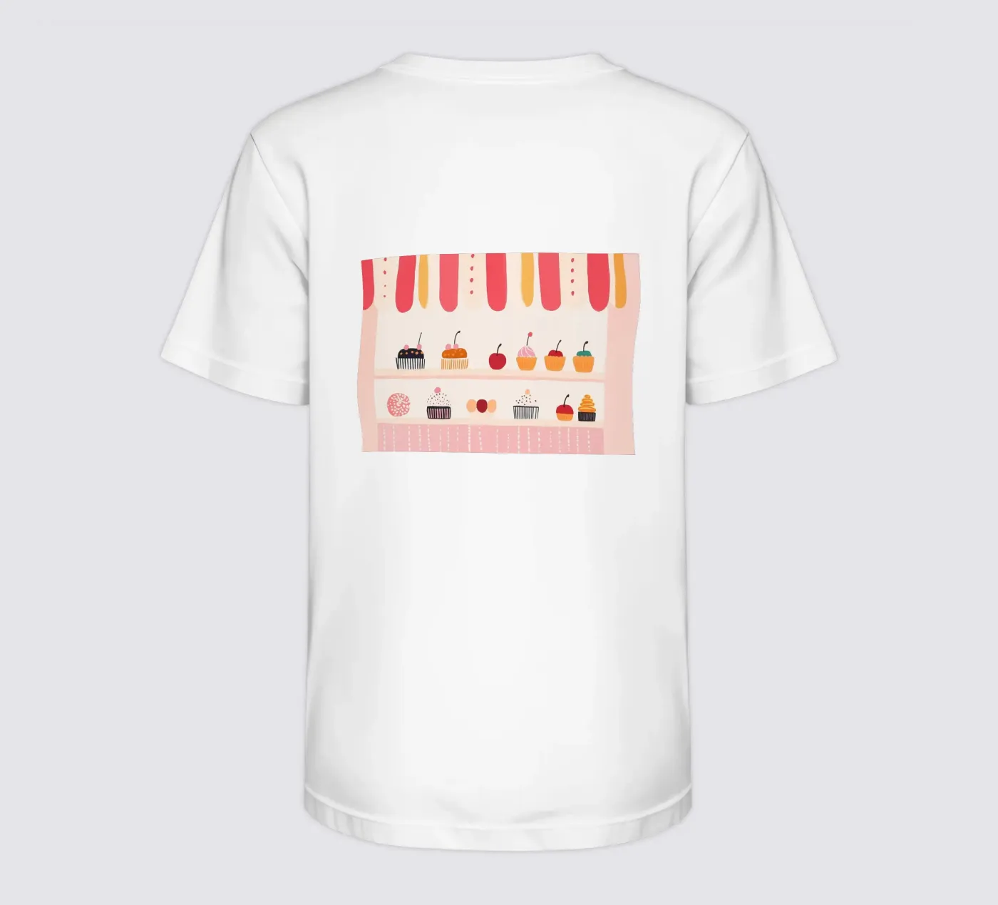 Cupcakewinkel kinder t-shirt van Little Art Lab