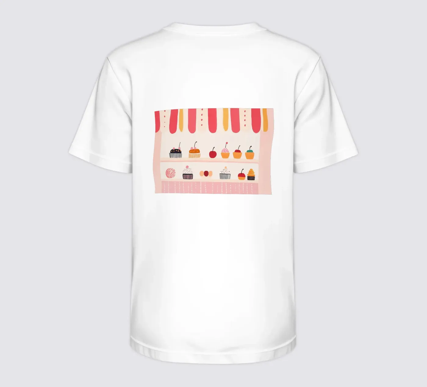 Cupcakewinkel kinder t-shirt van Little Art Lab