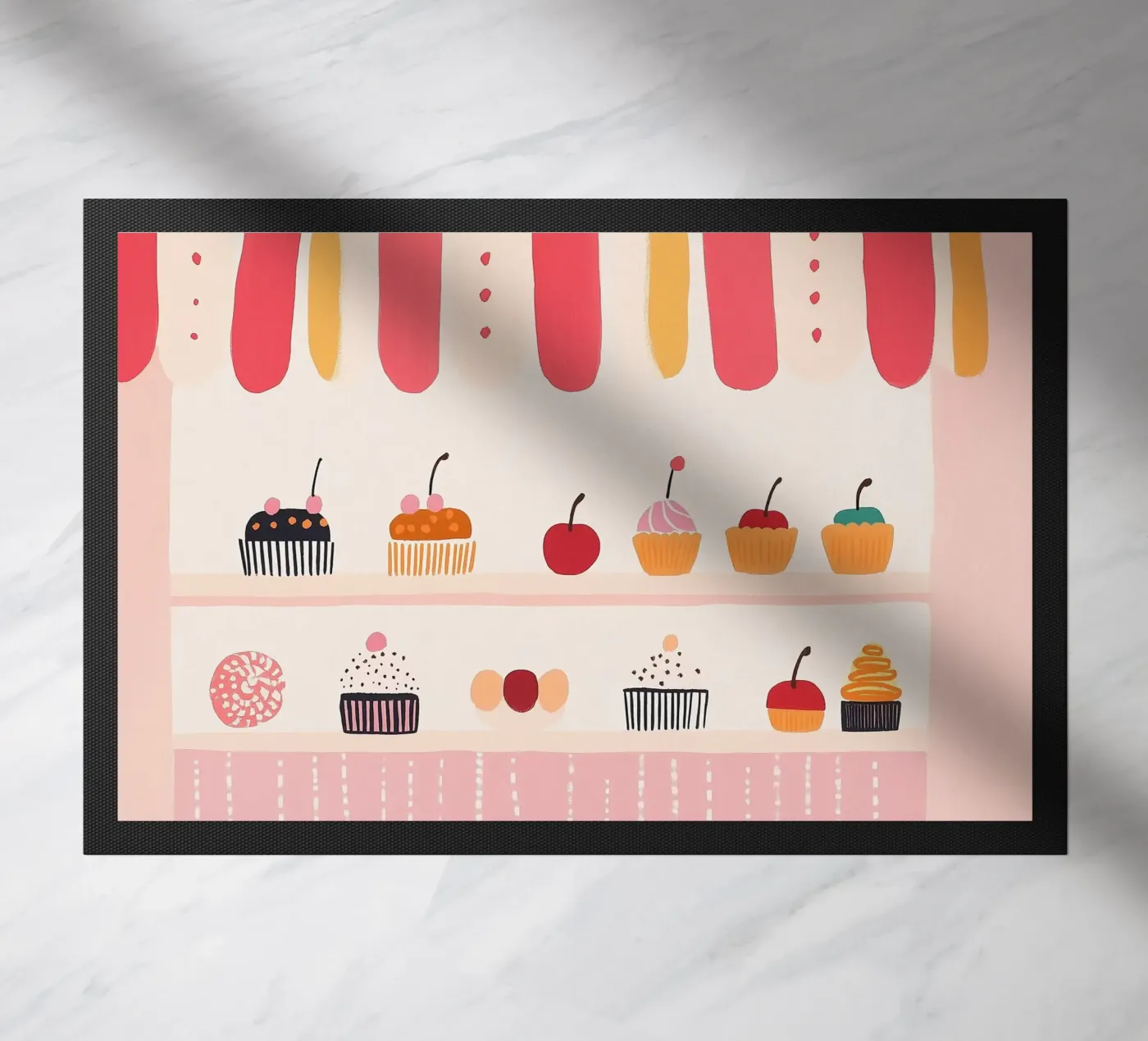 Cupcake Store deurmat van Little Art Lab