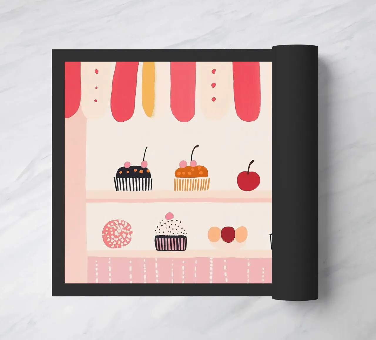 Cupcake Store doormat by Little Art Lab