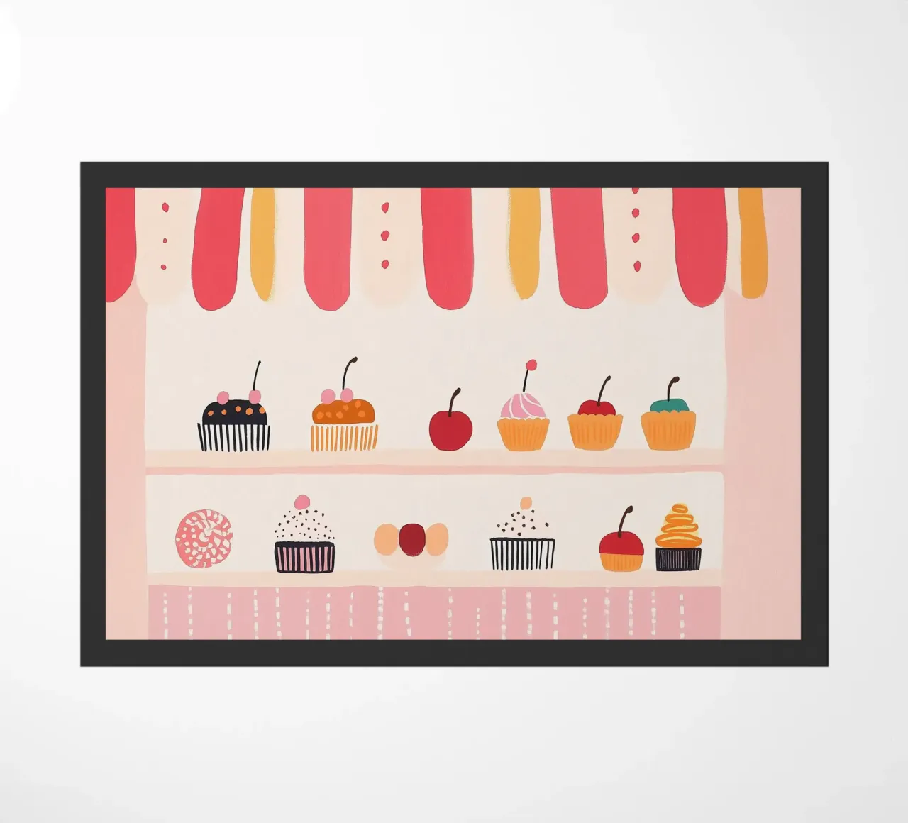 Cupcake Store doormat by Little Art Lab