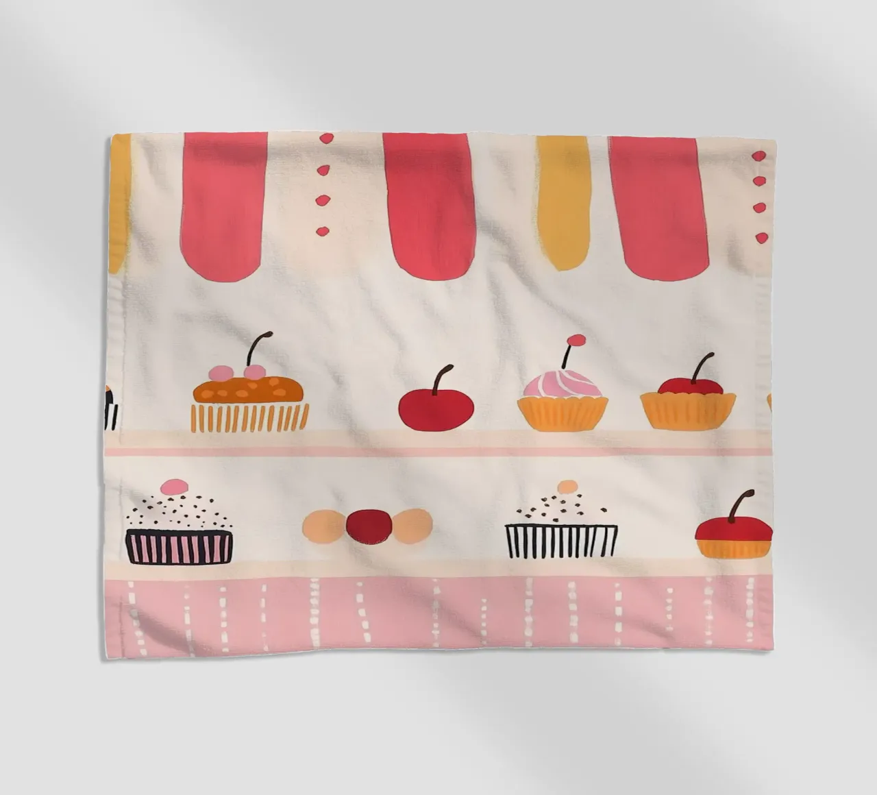 Negozio di cupcake telo mare da Little Art Lab