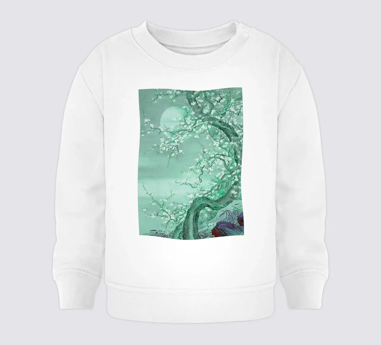 Fiore di prugna al chiaro di luna felpa neonato da Artistic-shop