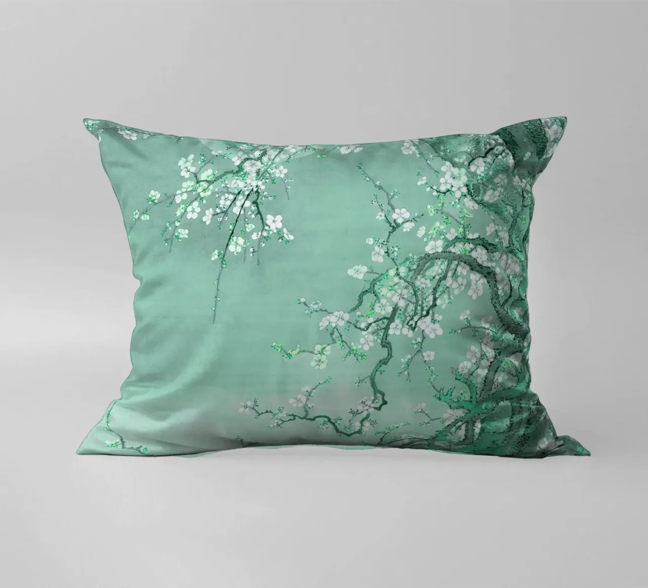 Moonlight Plum Blossom decorative cushion by Artistic-shop