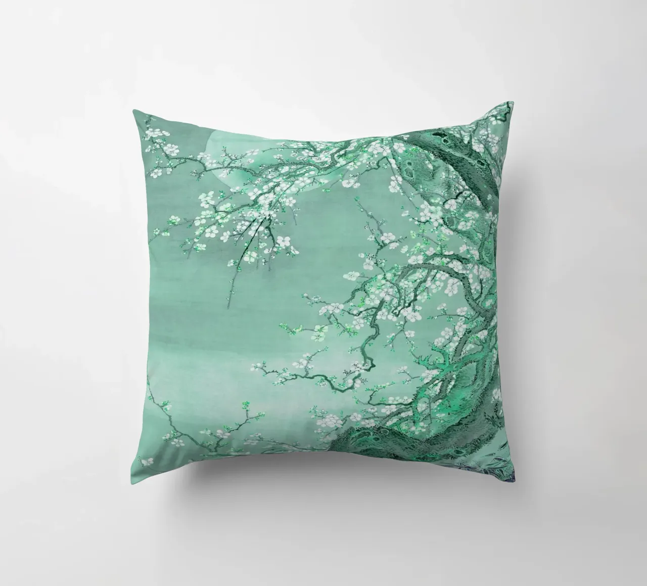Moonlight Plum Blossom decorative cushion by Artistic-shop