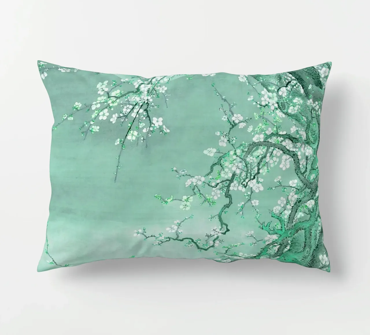 Moonlight Plum Blossom decorative cushion by Artistic-shop