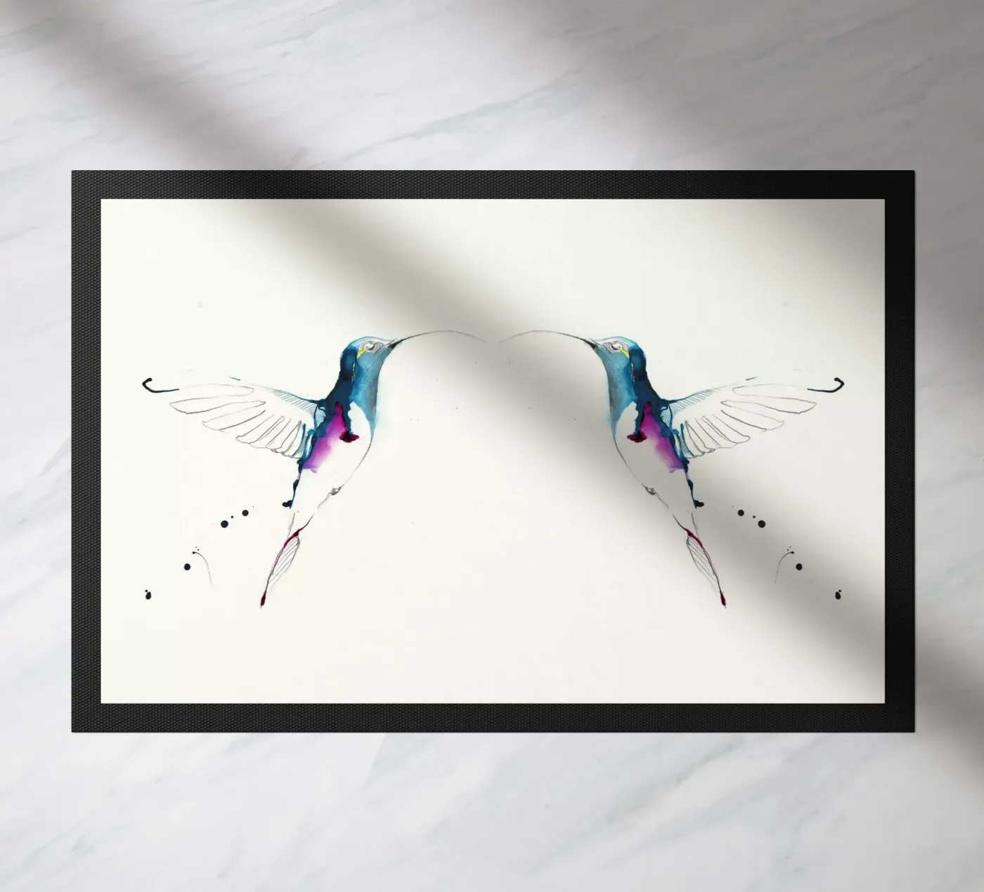 kolibries deurmat van Petit Boom Prints