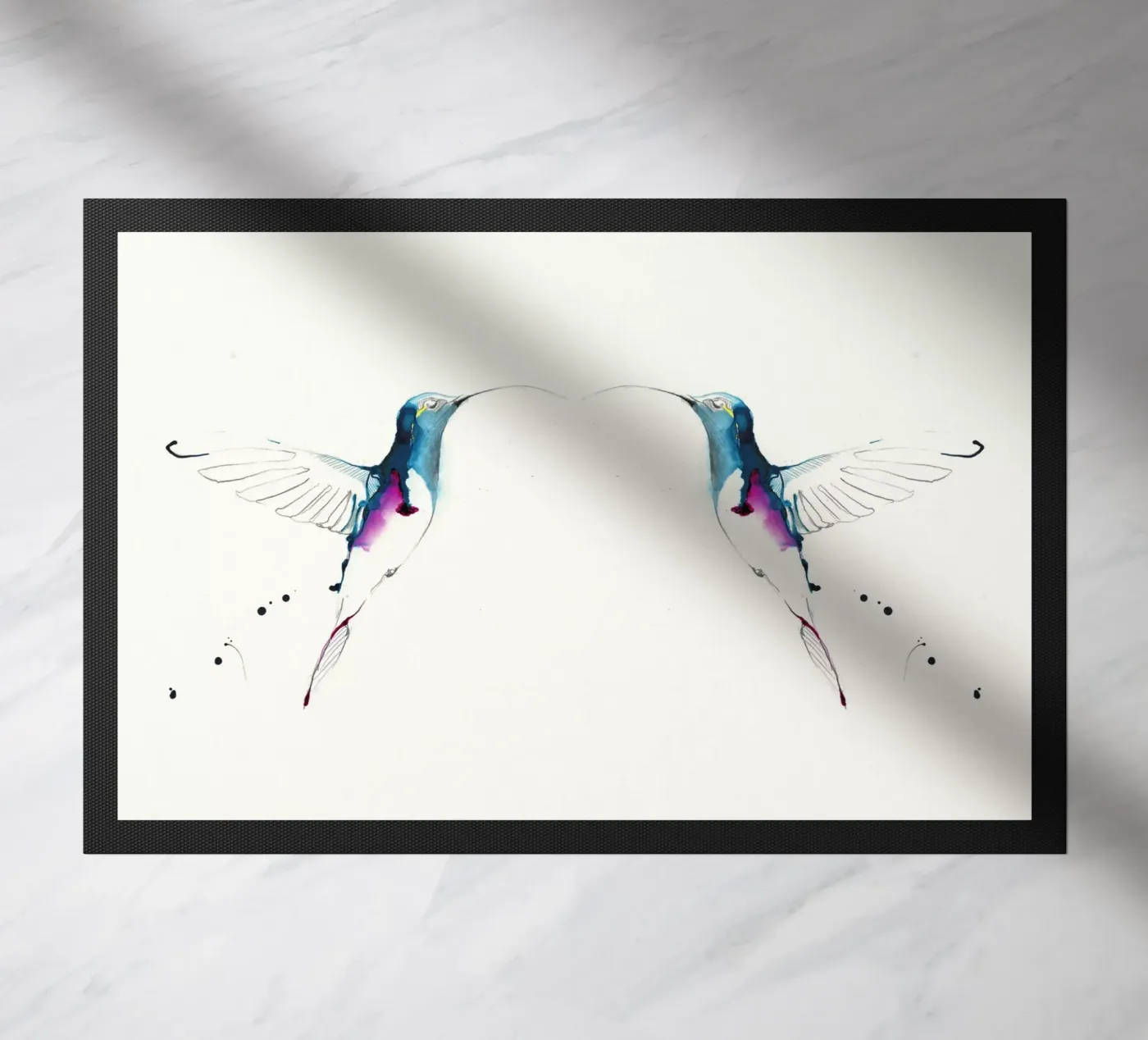 colibrì zerbino da Petit Boom Prints