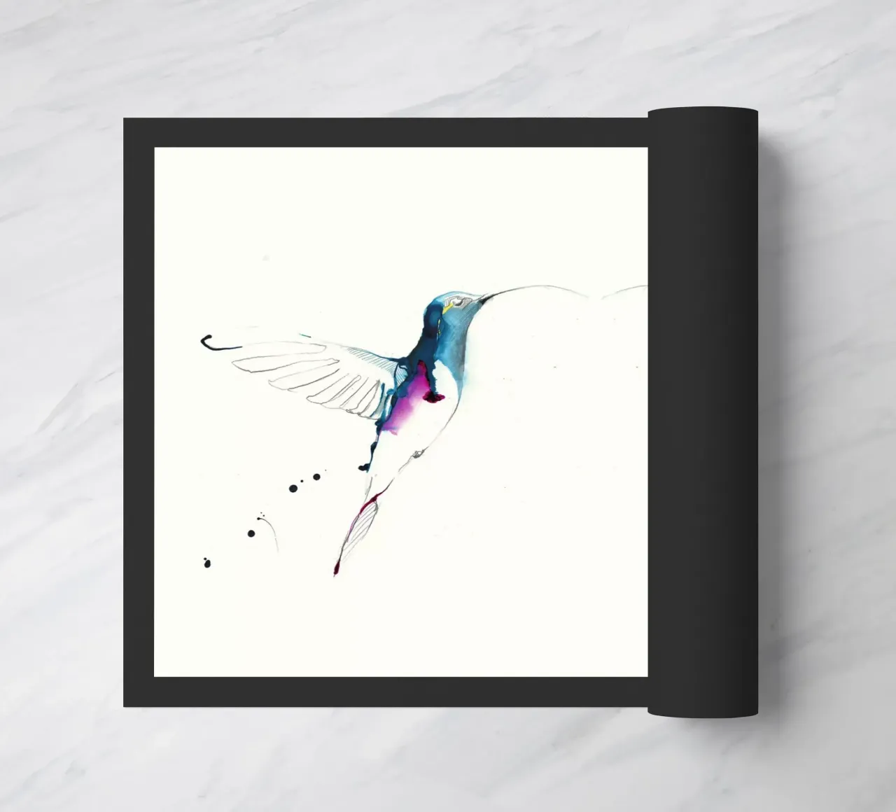 colibrì zerbino da Petit Boom Prints