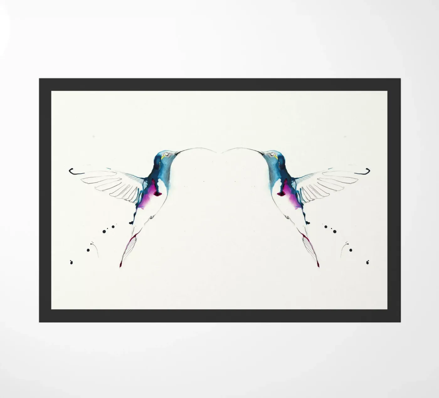 kolibries deurmat van Petit Boom Prints