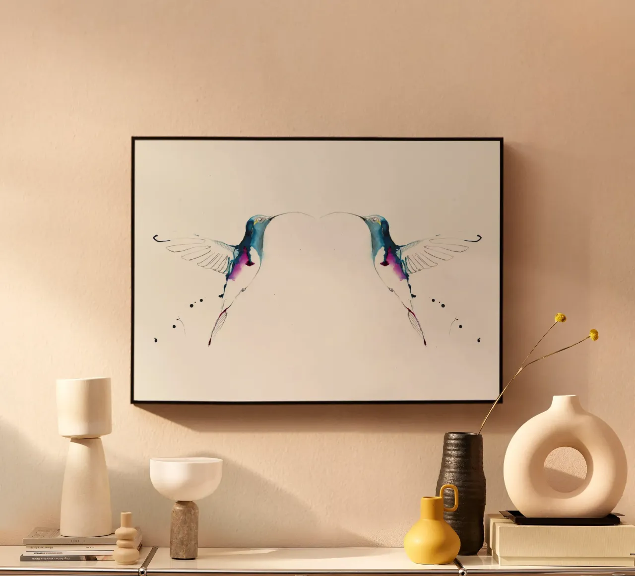 kolibries acryl van Petit Boom Prints