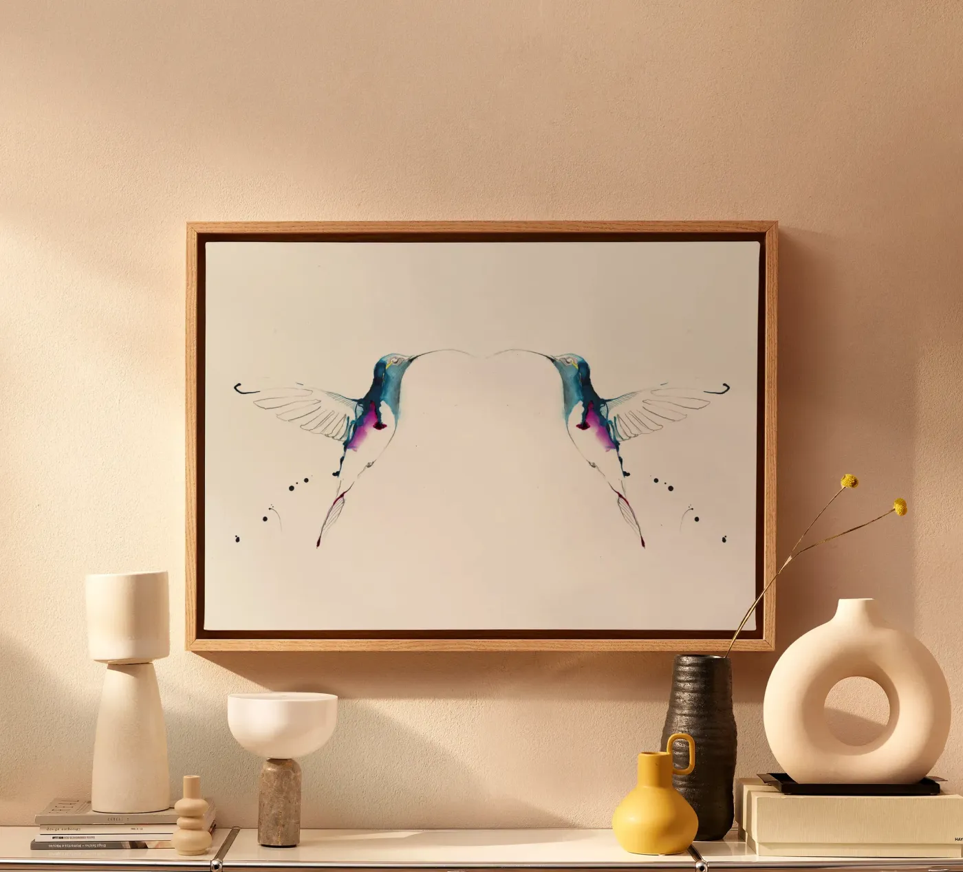 colibrì tela da Petit Boom Prints