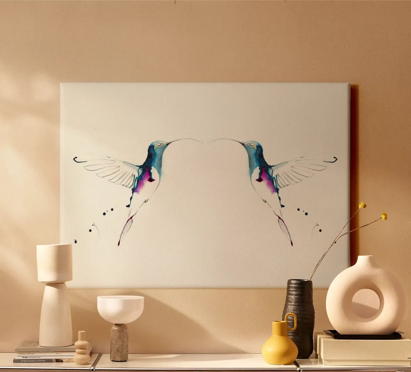 colibrì tela da Petit Boom Prints